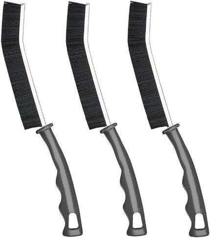 CUCM Cleaning Brush,Hard Bristle Crevice Cleaning Brush UK 3 Pcs Bathroom Crevice Gaps Brush Groove Crevice Cleaning Tool for Narrow Corners in Home Kitchen Bathroom and Window